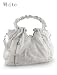New York style. Super soft leather-like bag. Silver toned hardware. Top zip closure. Large double compartments. Beautifully printed linings. Inner small compartment. Inside zipper pocket. Cell phone compartment. Two front zipper pockets. 6