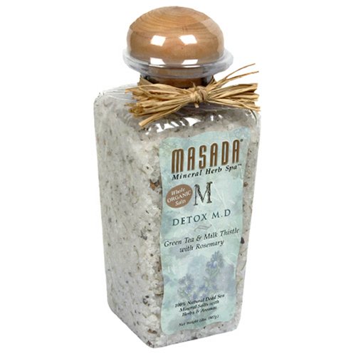 Masada Mineral Herb Spa Whole Organic Salts, Detox M.D, Green Tea & Milk Thistle with... by Masada