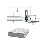Buy Bosch 85651M 1 8-Inch Depth 1 4-Inch Cut Face Inlay Router Bit 1 2-Inch Shank by Bosch