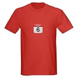 Apple iPhone Calendar August 6 Dark T-Shirt by CafePress
