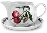 Portmeirion Pomona Earthenware 1-Pint Gravy Boat and Stand