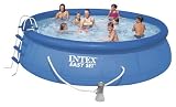 Produkt-Bild: Intex EASY POOL SET mit Filterpumpe 457 x 107 Schwimmbad Abdeckplane Skimmer u. Zubeh&ouml;r