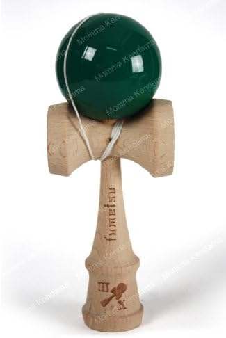Fumetsu, Forest Green Kendama with Reinforced Handle, Includes Extra String