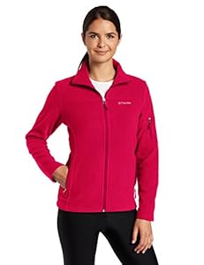 Columbia Women's Fast Trek II Full Zip Fleece Jacket, Pomegranate, X-Small