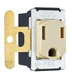 PASS & SEYMOUR 1433 DESPARD INTERCHANGEABLE RECEPTACLE IVORY