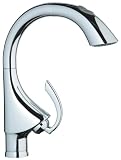 GROHE 32 071 000 K4 Dual Pull-Out Spray Kitchen Sink Faucet, Chrome