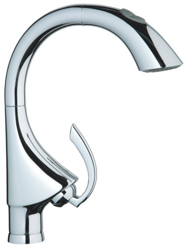 GROHE K4 Dual Pull-Out Spray Kitchen Sink Faucet, Chrome #32 071 OOO