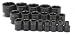 SK Hand Tools 4039 19-Piece 1/2-Inch Drive 6 Point Standard Fractional Impact Socket Set