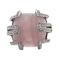 Rose Quartz Cabochon Ring
