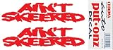 Ain't Skeered w/Red Letters on Clear Decal