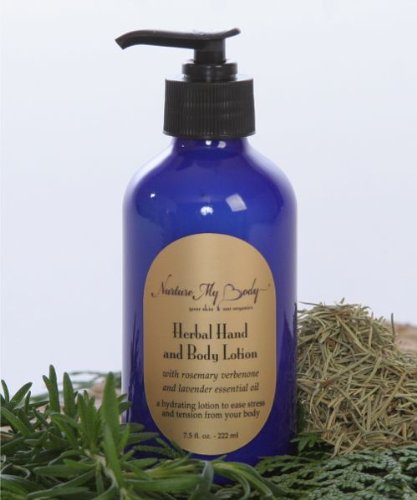 Nurture My Body Organic Herbal Hand and Body Lotion to Ease Stress and Tension