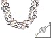 10-14MM COLOR ENHANCED LAVENDER PINK PLATINUM MANMADE ORGANIC MOP STERLING SILVER NECKLACE