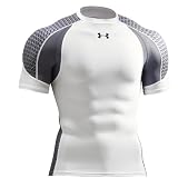 (アンダーアーマー)UNDER ARMOUR UAワープHGコンプレッションSS#MCM4813アパレルメンズベースレイヤーコンプレッション MCM4813  WHT/BLK LG