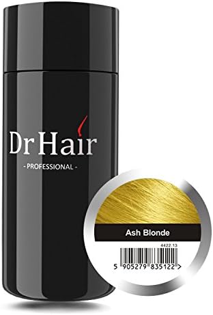 Hair Fibers by Dr Hair Ash Blonde 1.05oz – Revolutionary Nanotechnology for Instant Hair Thickening – Simple Application of Natural Hair Building Fibers (Ash Blonde)