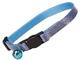 East Side Collection Puttin On The Glitz Fancy Blue Glitter Shimmering Cat Collar 8"-12" x 3/8"