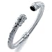 Sterling Silver Bangle Onyx Bracelet 7
