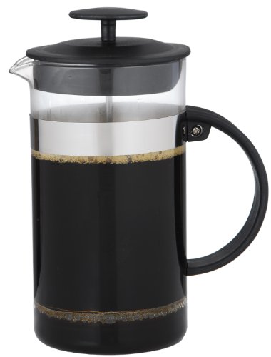 Grosche Zurich 350 Ml French Press Coffee Maker,3 Cup (About 1 Coffee Mug), 0.35 L, 12 Oz, Coffee and Tea Press; Borosilicate Heatproof Glass