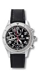 Swiss Watches:Victorinox Swiss Army Men's 241193 Ambassador Clous De Paris Black Leather Automatic Chronograph Watch