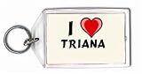 I Love Triana Keychain