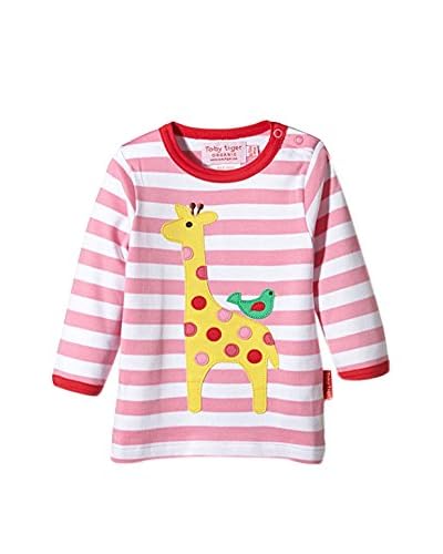 Toby Tiger Longsleeve Lsapgira rosa 2-3 Jahre (92/98 cm)