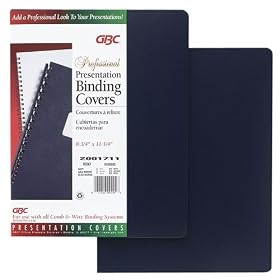 GBC 20-007-11 Regency Premium Presentation Covers, Navy, 100 Sets box by Quartet