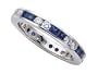 1.95 cttw Karina B(tm) Genuine Sapphire Eternity Band LIFETIME WARRANTY