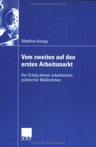 Cover image : Vom zweiten auf den ersten Arbeitsmarkt. Der Erfolg aktiver arbeitsmarktpolitischer Massnahmen
