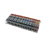 12 Pack. Compatible Cartridges for Canon PGI-220 and CLI-221. Includes Cartridges for 4ea PGI-220 Black + 2ea CLI-221 Black + 2ea CLI-221 Cyan + 2ea CLI-221 Magenta + 2ea CLI-221 Yellow.