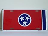 Tennessee State Flag Metal Liense Plate