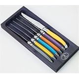 Laguiole Jean Dubost - 93/13111 - Coffret Bois Aubergine - 6 Couteaux à Steak