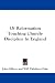 Books : Of Reformation Touching Church-Discipline In England