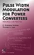 Pulse Width Modulation for Power Converters: Principles and Practice (IEEE Press Series on Power Engineering)