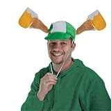 Plush St Patrick s Day Mugs Cap (activate arms w drawstring) Party Accessory (1 count) (1 Pkg)