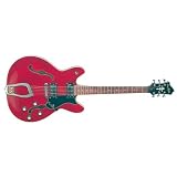 Hagstrom Viking Semi Hollow Electric Guitar Transparent Red