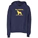 Sweatshirt Woman Navy Blue " Dog Addiction Rhodesian Ridgeback " Dog