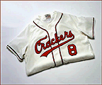 Review   / 1957 Atlanta Crackers Home Throwback Baseball Jersey (Sizes 3XL - 5XL) With #8
