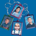 Glitter Photo Frame Key Chains (1 dz)