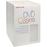 Memorex Slim DVD Video Storage Cases - 25 Pack - Clear