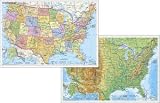 USA physisch / politisch - Stiefel Eurocart