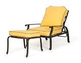 Adjustable Chair and Ottoman with Cushions - Florence - Caluco - C777-15G-SET