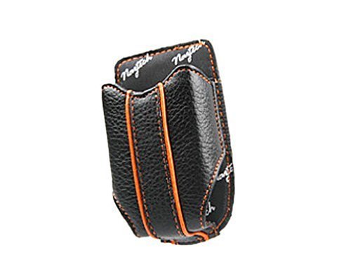 Naztech Cabrio Case - Small and Medium Flip Phones - Kyocera Samsung LG Motorola Nokia - Black Orange