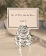 Silver Plated Wedding Cake Place Card Holders