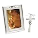 Baby : Baptismal Frame with Cross - Silver