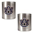 Auburn Tigers NCAA 2pc Stainless Can Holder Set by Great American Products
