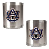 Auburn Tigers 2pc Stainless Steel Can Holder Set NCAA College Athletics