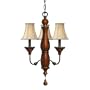 Hinkley Lighting 4933RR Rubbed Iron Canterbury Transitional 3 Light Mini Chandelier from the Canterb