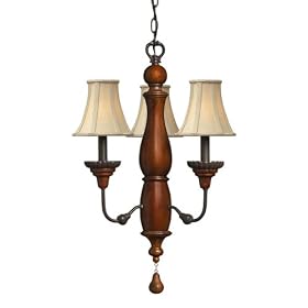 Hinkley Lighting 4933RR Rubbed Iron Canterbury Transitional 3 Light Mini Chandelier from the Canterb