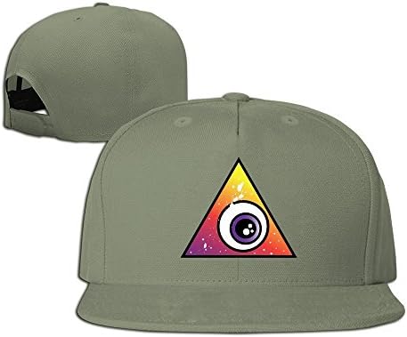 Unisex Eye In The Sky Adjustable Snapback Baseball Caps 100%cotton ForestGreen One Size