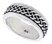 Gent's 3/8 (9 mm) Sterling Silver Celtic Knot Band