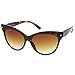 zeroUV - Oversize Vintage Mod Womens Fashion Cat Eye Sunglasses 59mm (Tortoise)